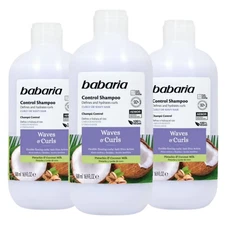 Babaria Only Curls Shampoo 16.9 fl oz – Gentle Care for Waves & Curls (3-Pack)