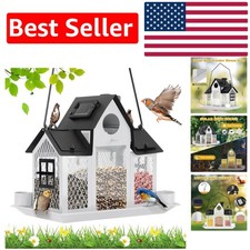 Elegant Solar Powered Hanging Bird Feeder - Squirrel Proof for Cardinals