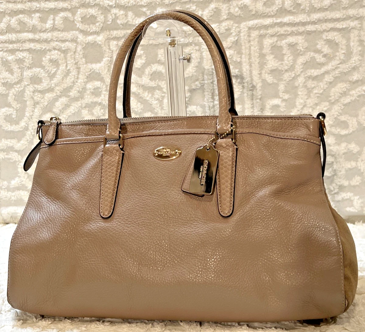 Coach Suede Satchel Bags & Handbags for Women for sale | eBay