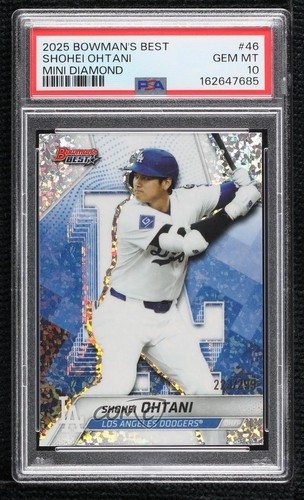 2025 Bowman's Best Mini-Diamond Refractor /299 Shohei Ohtani PSA 10 GEM MT 1sj6