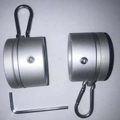 2x Aluminiumlegierung Fahnenmast Ringe Clip 1'' Fahnenmast Ring   drehbar