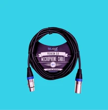 Blucoil Audio 10 FT Balanced XLR Cable 24AWG Male to Female Microphone Cord Gift