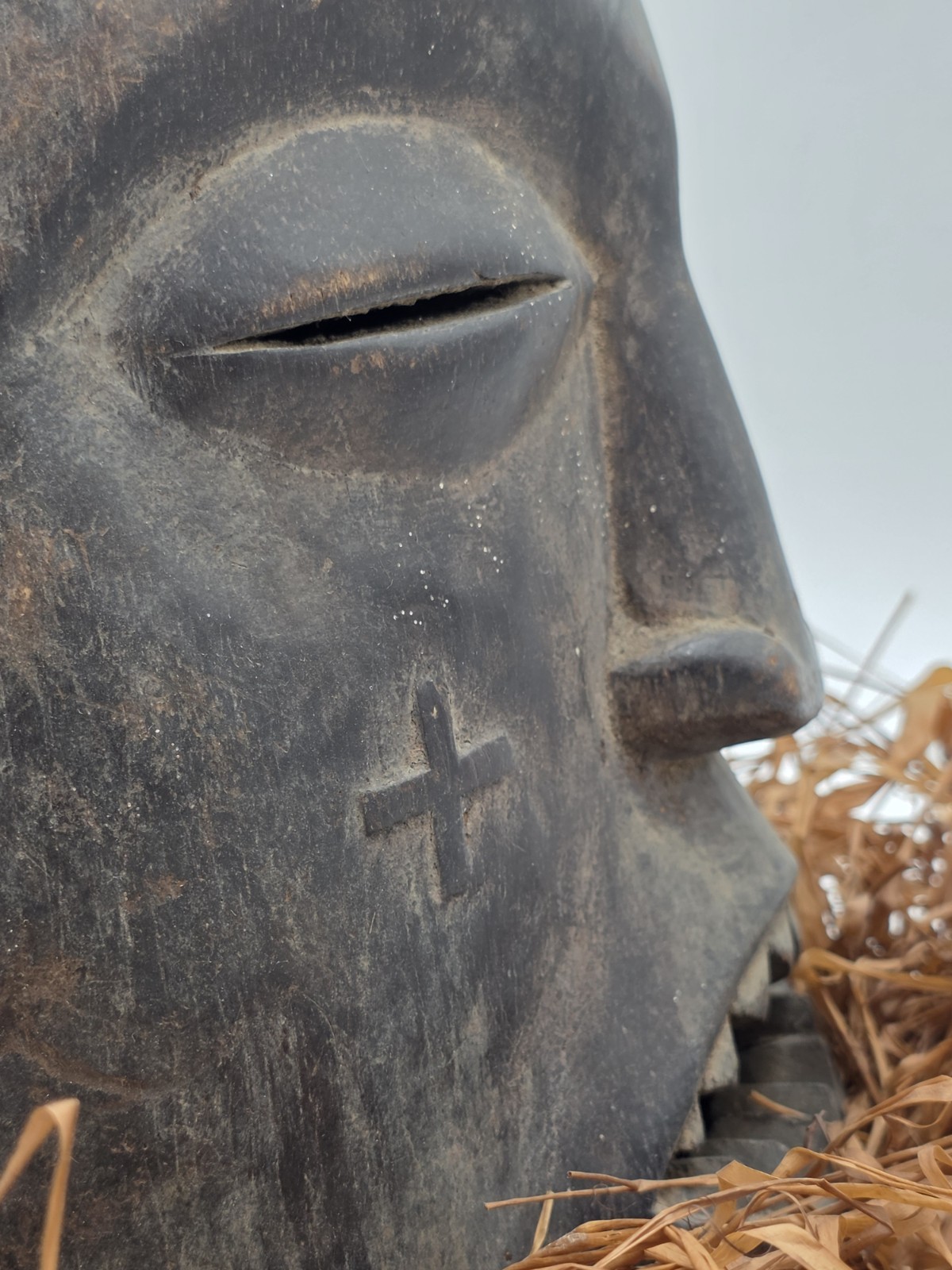 Authentic African Suku Tribal Helmet Mask Animal Totem – Congo Handcarved Wood