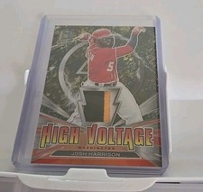 2021 Spectra High Voltage Josh Harrison game worn jersey patch relic 3/8 NATS