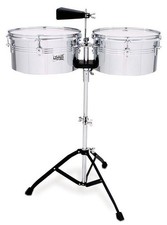 Toca Players Series Timbale Set 13" & 14" Chrome with Stand and Mounting Post