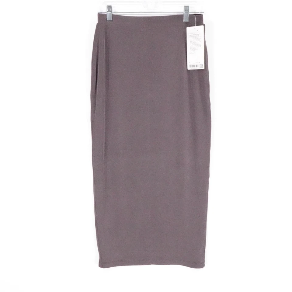 Falda Lululemon Mujer Mediana Espresso Suave Cortina Columna Midi Nueva con Etiquetas $118 Foto 2 de 4
