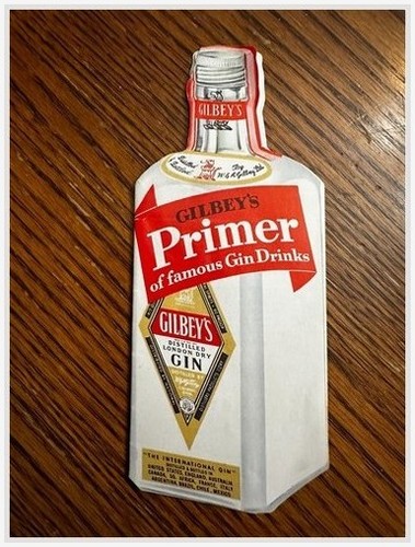 Gilbeys Gin Primer Booklet Cocktail Recipes 1950s Advertising Barware Guide
