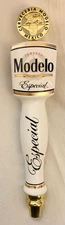 MODELO ESPECIAL CERVEZA BEER TAP HANDLE RARE GOLD MEDALLION TOPPER