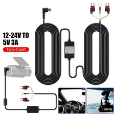 USB C Dash Cam Hardwire Kit For Fuse 12-24V to 5V/3A Type C Port Hard Wire Cable