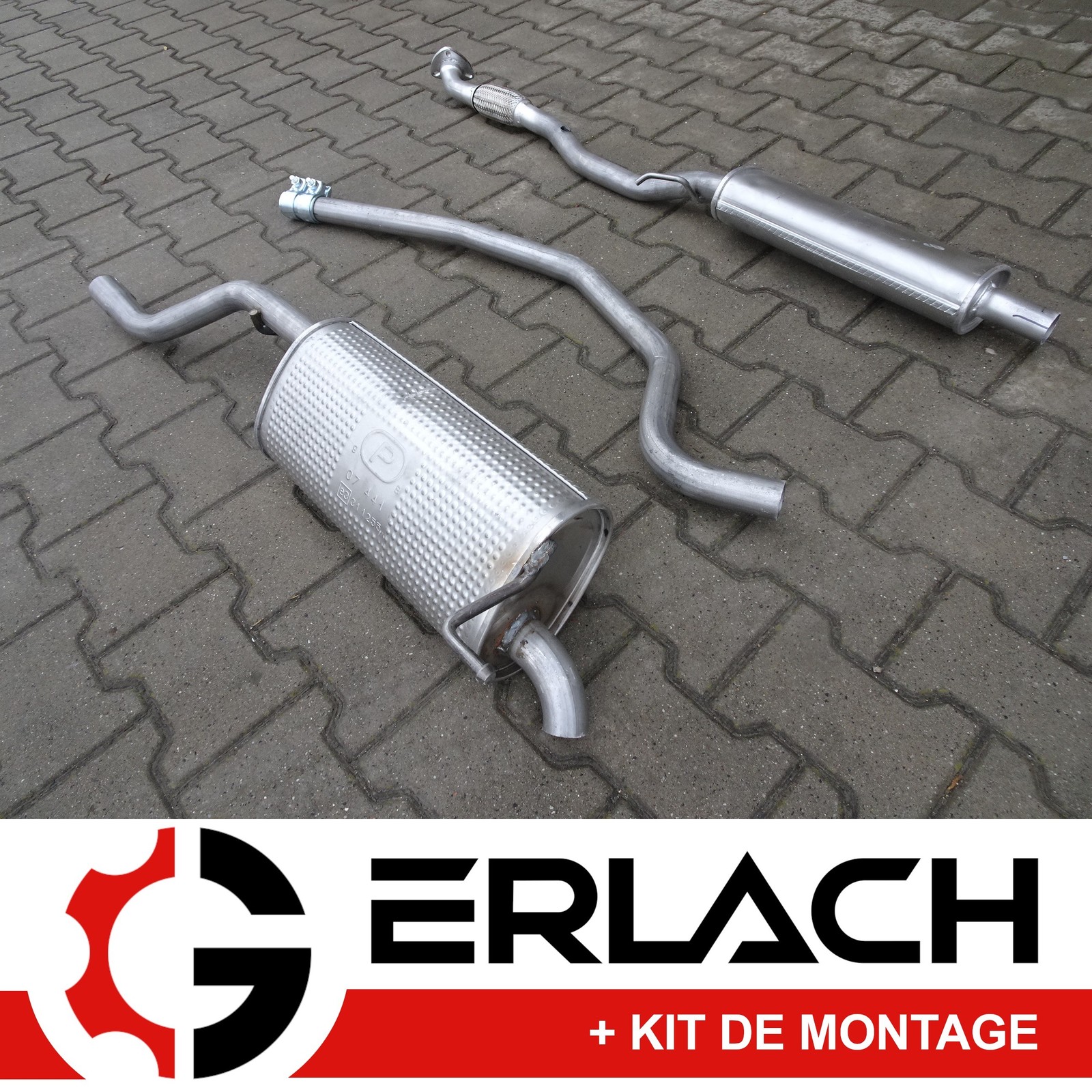Silencieux d'échappement pour Opel Corsa D 1.4 de type essence modèle 3405