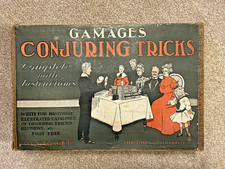 GAMAGES 1920'S CONJURING TRICKS/MAGIC SET INC. INSTRUCTIONS   A.W.GAMAGE LONDON