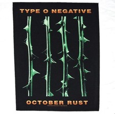 Type O Negative October Rust Large Back Patch Heavy Metal