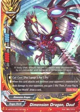 Buddyfight TCG card S-BT01A-CP01/0012EN R Dimension Dragon, including Buddy Lineage