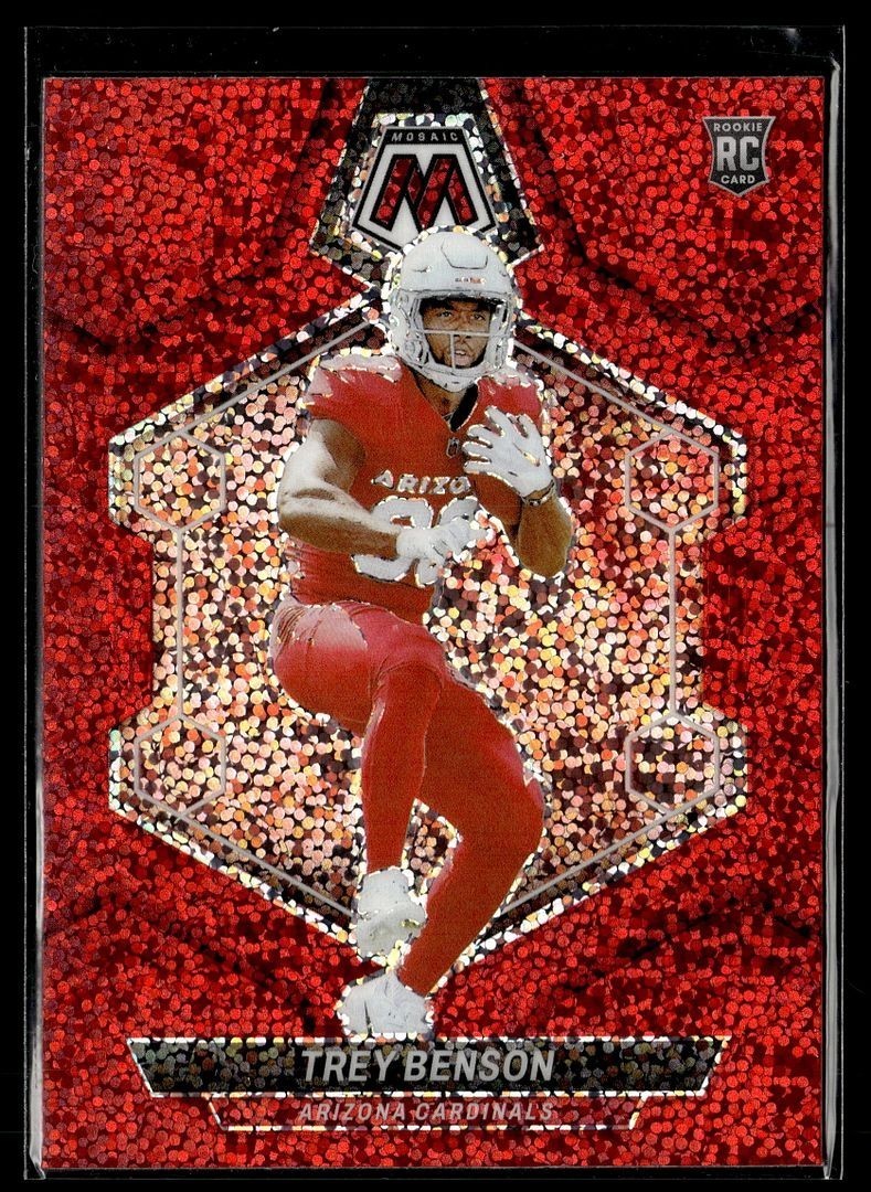 2024 MOSAIC RED SPARKLE ROOKIE 360 Trey Benson Arizona Cardinals