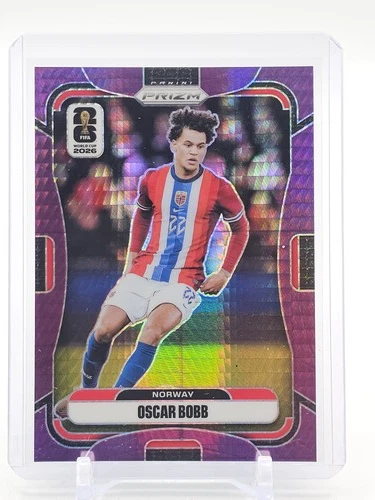 OSCAR BOBB 2026-27 PANINI PRIZM FIFA WORLD CUP PURPLE HYPER /299 NORWAY Q5819