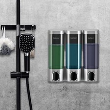 1PC Soap Dispenser Shower Gel Shampoo Bottles Wall Mounted Bathroom Box 300ML