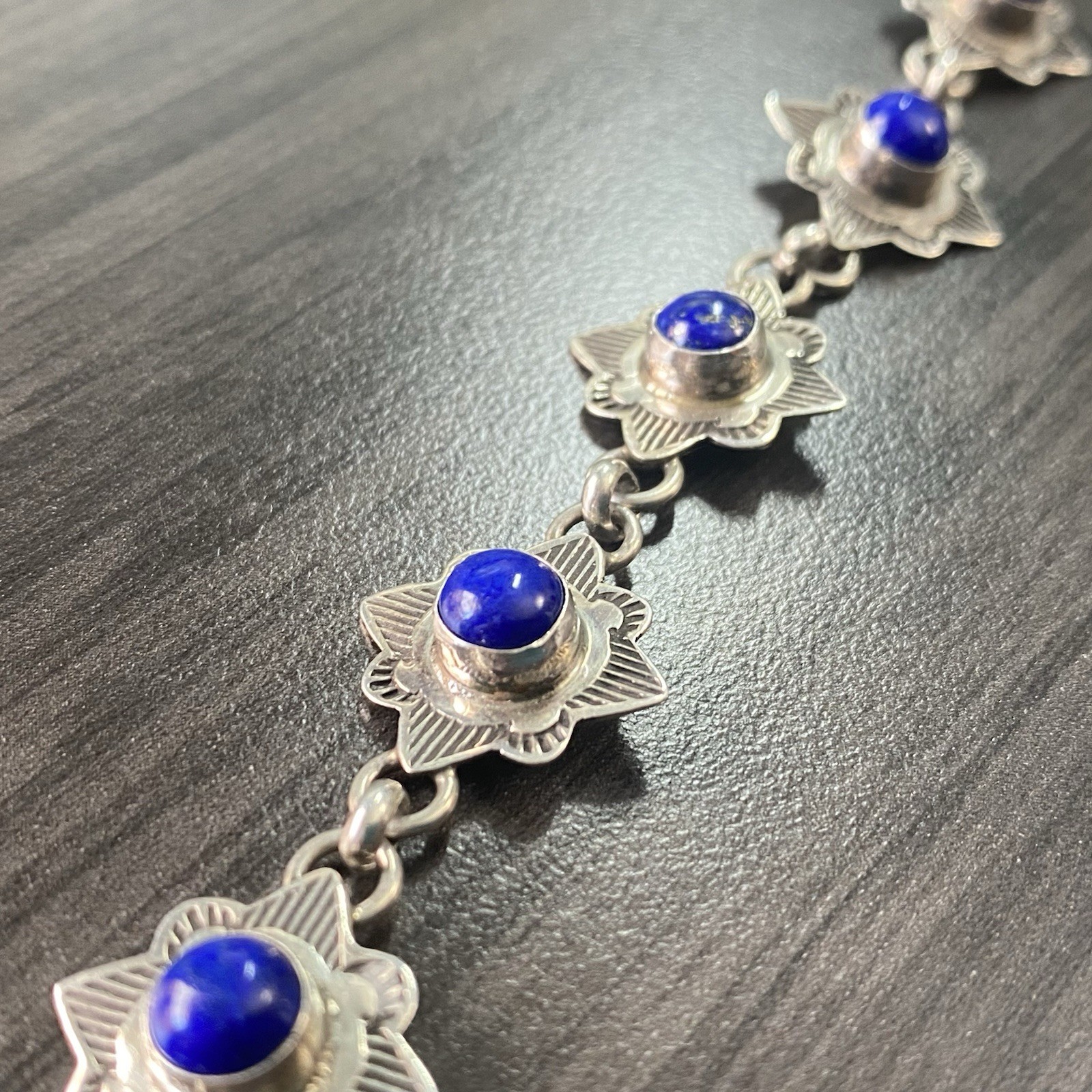 Mary Ellen Sterling Gemstone Toggle Bracelet - Na… - image 6