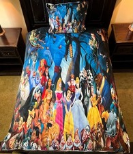Disney Characters Twin / Twin XL Comforter quilted insert 1 Pillow Sham