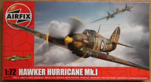 Airfix 1/72 #A01010 Hawker Hurricane Mk.I with Flying Hours attached.
