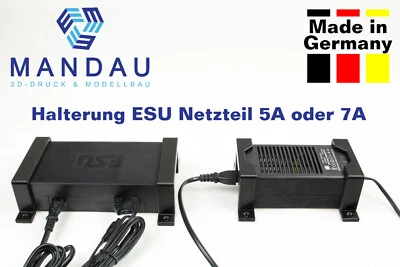 MANDAU3D Halterung für ESU Netzteil 5A & 7A Wandmontage/Befestigung 50119 / 50090 Ecos