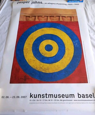 Jasper Jones Ausstellungsplakat 2009 Kunstmuseum Basel 128x89,5cm