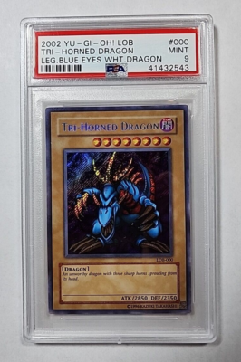 PSA9 LOB-000トライホーン・ドラゴンTri-Horned Dragon Yu-Gi-Oh! - Tri-Horned Dragon Unlimited Edition - LOB-000