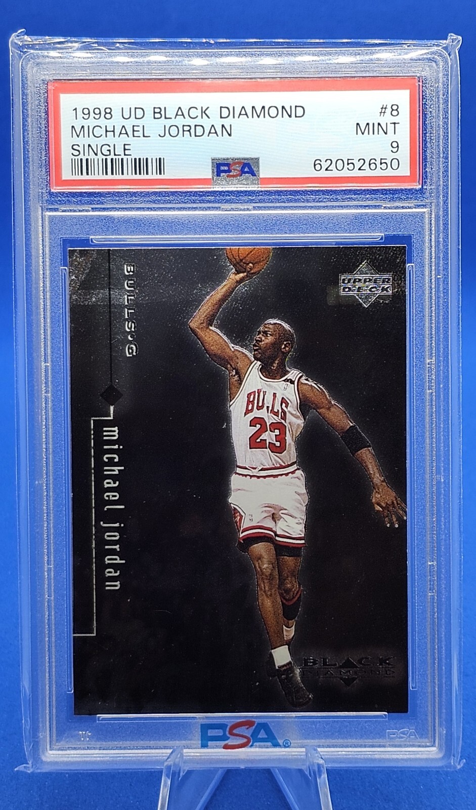🔥🔥 1998 Upper Deck Black Diamond Single Michael Jordan PSA 9  Chicago Bulls