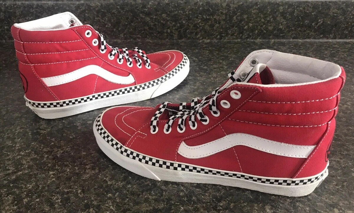 VANS Old Skool Checkerboard Skateboarding Shoes High Top Unisex