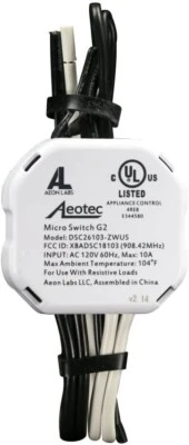 Micro Switch G2, DSC26103-ZWUS, by Aeotec with pigtails (1-pack)