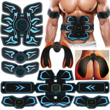 EMS Abdominal Muscle Toning Trainer ABS Stimulator Toner Fitness Binder Gym Belt