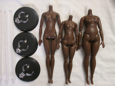 Lot 3 You Create Basics Barbie Made to Move Easy Head Swap Bodies Kit 3 JBH87