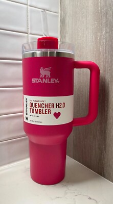 Stanley 40 oz Stainless Steel H2.0 Flowstate Quencher Tumbler, Cosmo Pink