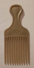 Vintage Goody Plastic Tan Crocodile Textured Hair Pick Comb Lift 90’s  6.5”