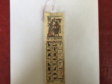 Bookmark Beauriful Pharaonic Authentic Egyptian Papyrus Learn Hieroglyphics C40
