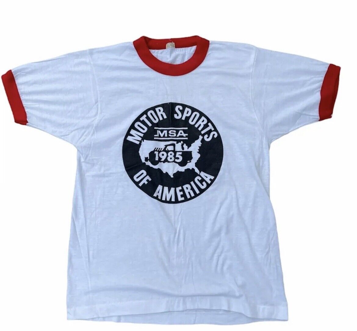 1985 Vintage MSA Motor Sports of America Shirt Si… - image 1