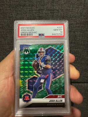 Josh Allen Green Mosaic mint PSA 10 | eBay