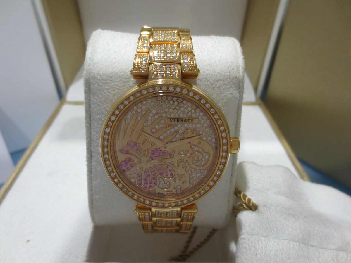 Versace Women's I9Q81D2HIF S081 Mystique Rose Gold Ion Versace Women's I9Q81D2HIF S081 Mystique Rose Gold Ion