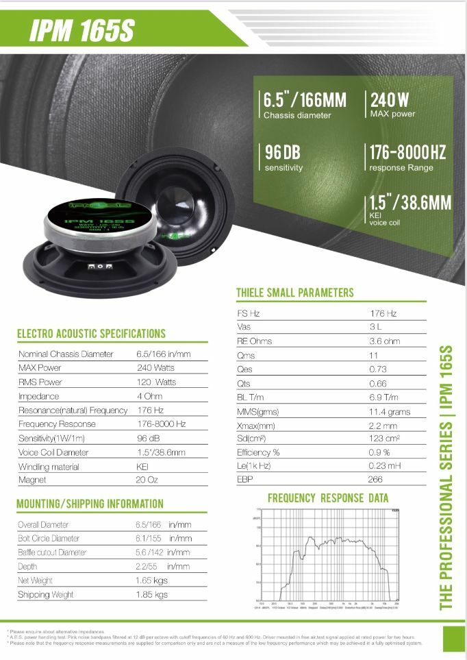 Kit Altoparlanti Option Per Opel Astra H - 165mm 2 Vie Plug & Play - 50W RMS 4 Ohm - Migliora L'Audio