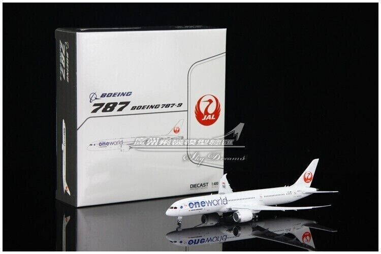 1:400 JC Wings JAPAN AIRLINE Oneworld BOEING 787-9 Plane Flap Down