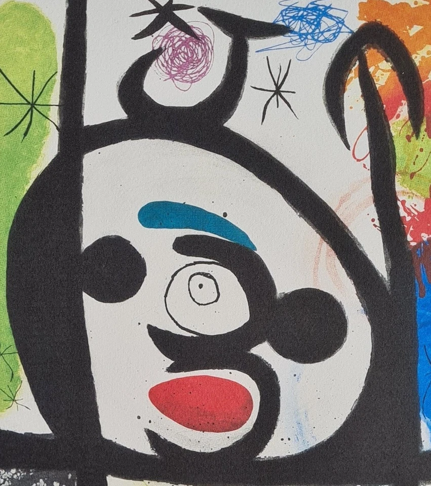 JOAN MIRO * The spinning... * 50 x 40 cm * signed lithograph * limited # xx/200 - Bild 3 von 4