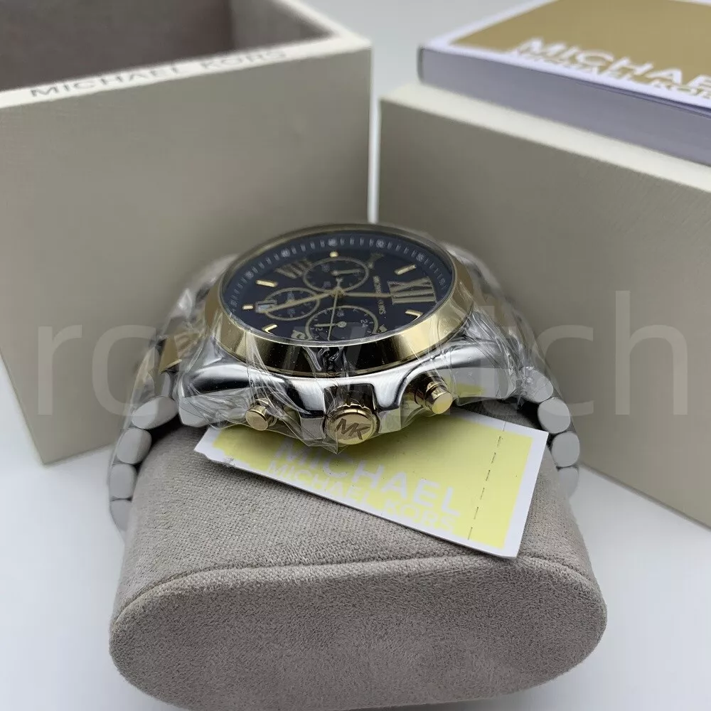 Michael Kors Bradshaw 43mm Bracelet Chronograph Blue Dial Women&#039;s |