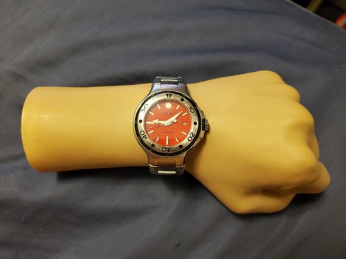 Movado Series 800 Orange Dial 84 C2 