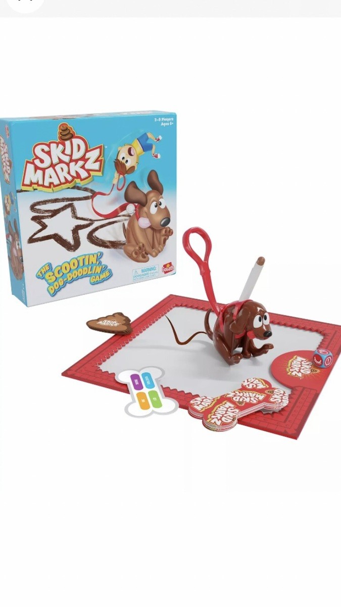 Skid Markz Game - The Scootin Dog Doodlin Drawing Game by Goliath