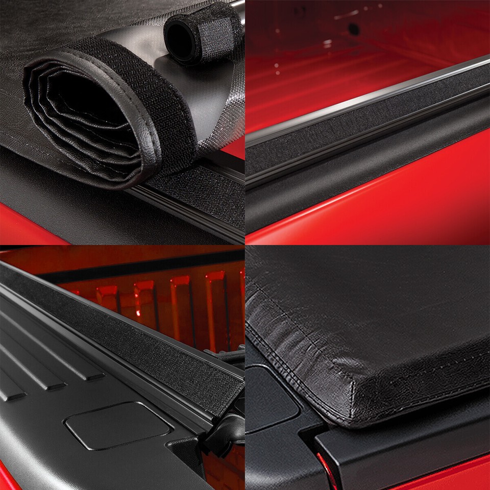 Soft Roll-Up Tonneau Cover For 1989-2004 Toyota Pickup/Tacoma 6ft Short Bed Truck 11 thumbnail image