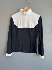 EQUISITE Elements of Style Pauline Equestrian Riding Shirt Black/White Pick Size