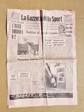 GAZZETTA DELLO SPORT 29 LUGLIO 1960 GOODWOOD CUP EXAR COMERIO HELENIO HERRERA