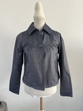 Bnwt Redgreen Nordic Chambray Denim Short Jacket Smart Casual Size Xs 10 Summer