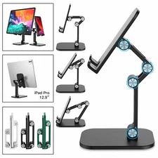 Foldable Tablet Desktop Stand Cell Phone Holder Mount For iPhone Samsung iPads