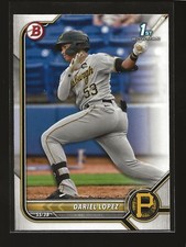 DARIEL LOPEZ 2022 Bowman 1st Prospects Base Card Pittsburgh Pirates (#BP-56)