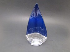 Nuevo Yankee Candle BLUE VELERO BARCO Vidrio Tra Light Candelabro 5 3/4"